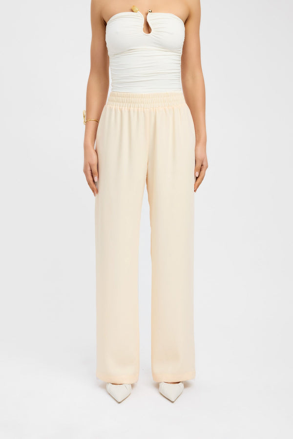 Kookai Maria Wide Leg Pant Butter Cream