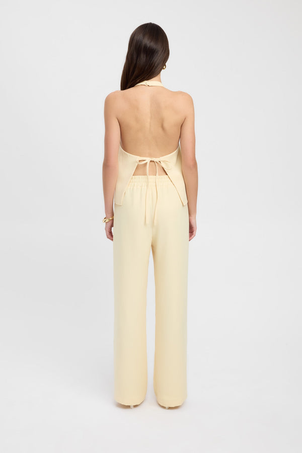 Kookai Maria Wide Leg Pant Butter Popcorn