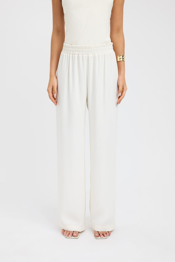 Kookai Maria Wide Leg Pant Coconut Milk