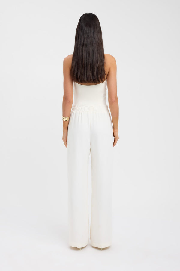 Kookai Maria Wide Leg Pant Coconut Milk