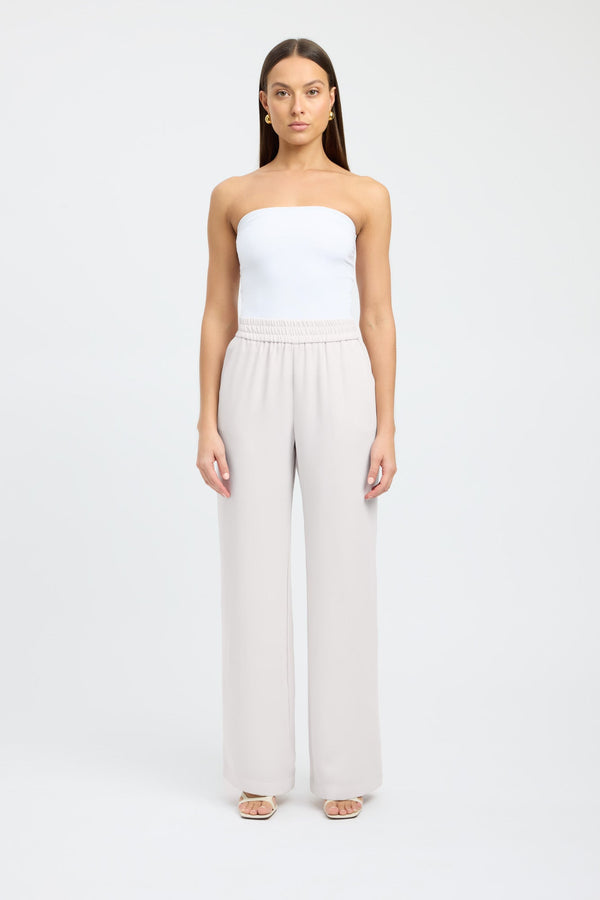 Kookai Maria Wide Leg Pant White Sand