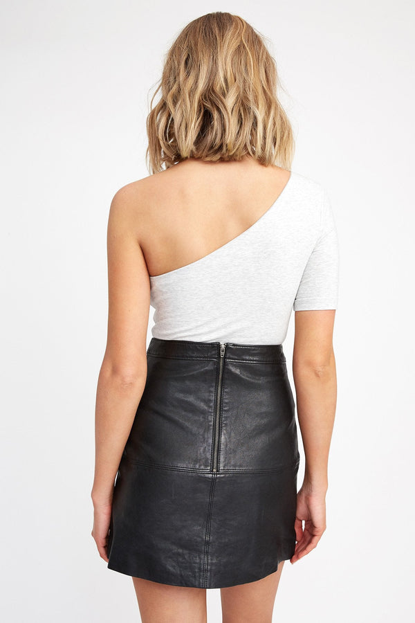 Kookai Marlaina Crop Top Light Grey Marle