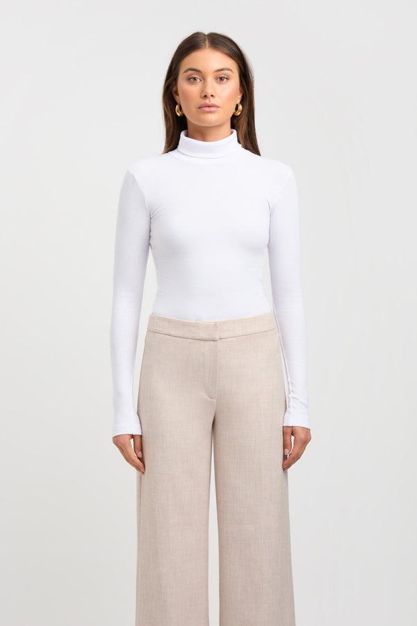 Kookai Mattie Turtleneck Top White