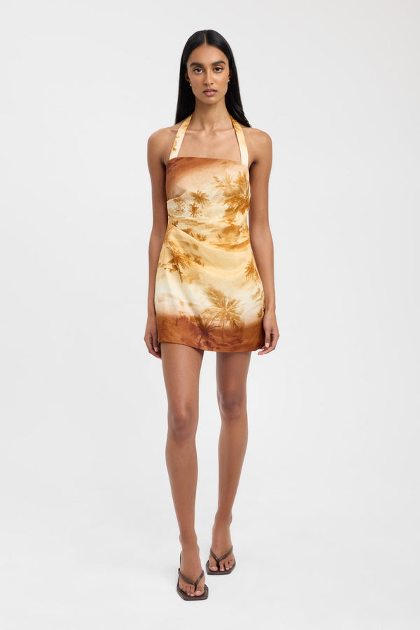 kookai Maui Halter Mini Dress Multi