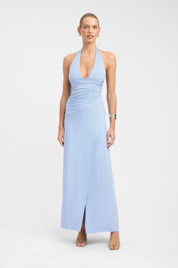 kookai Maya Maxi Dress Blue Sky