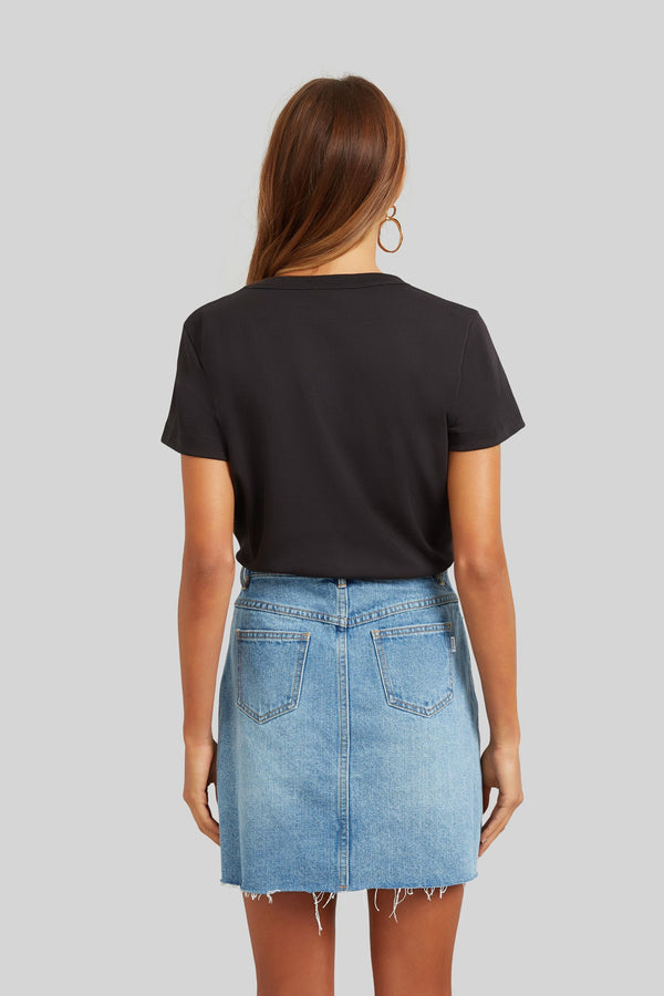 Kookai Memphis Tie Tee Black