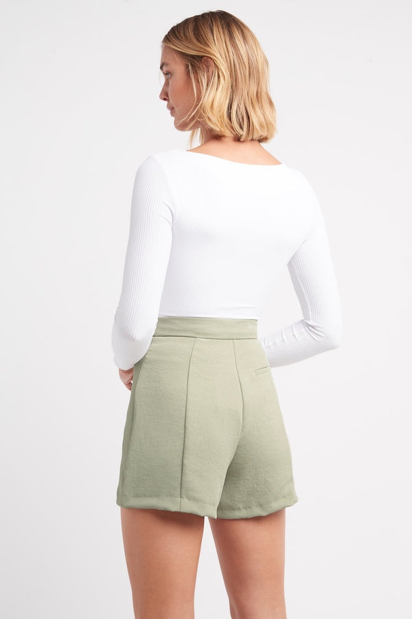 Kookai Mila Long Sleeve Bodysuit White