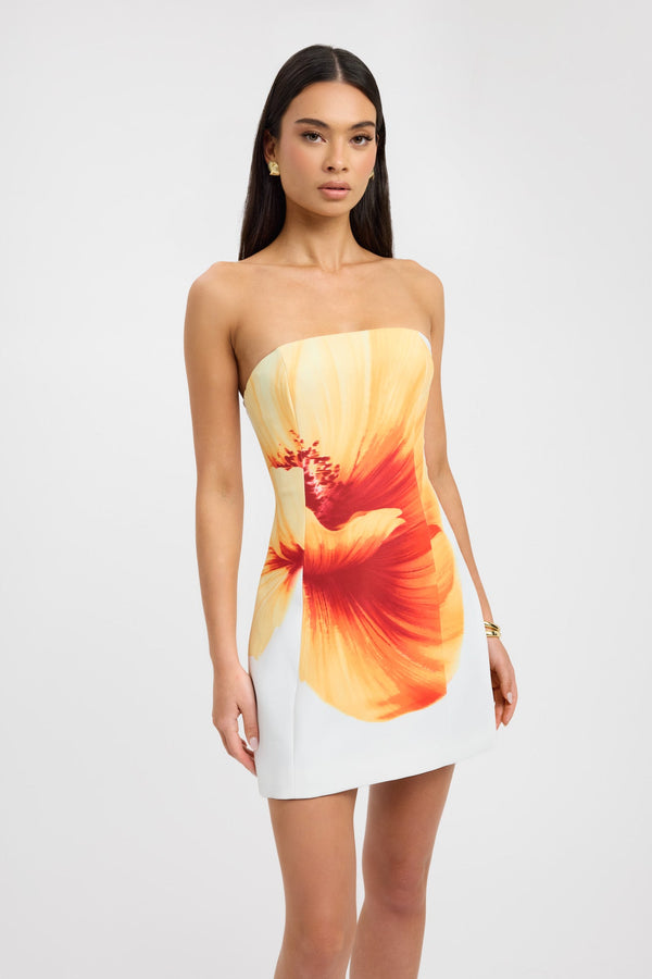 Kookai Mila Strapless Mini Dress Multi