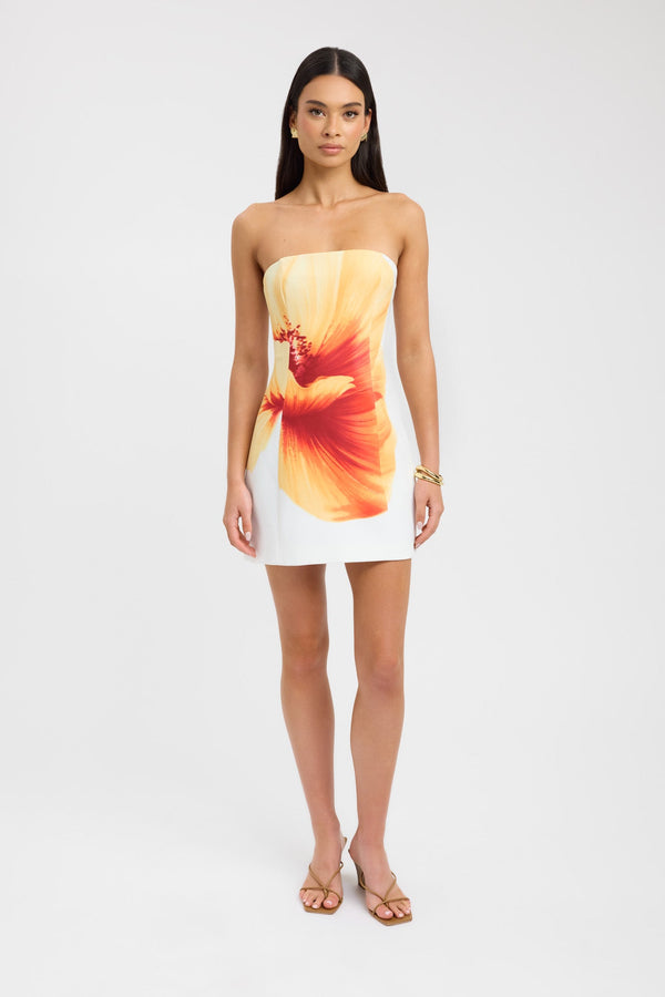 kookai Mila Strapless Mini Dress Multi