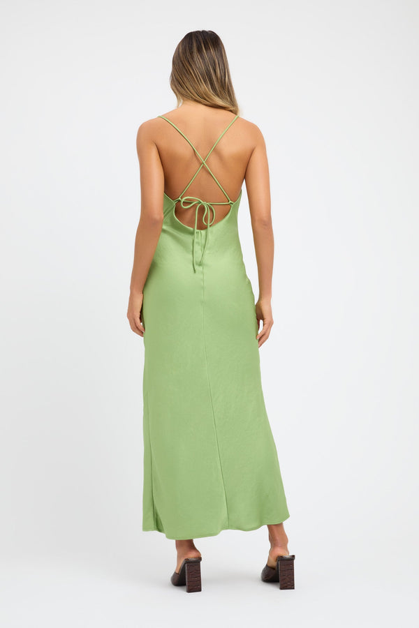 Kookai Milan Cowl Dress Daiquiri Green