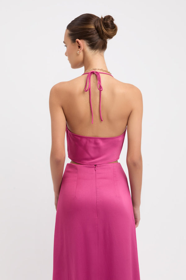 Kookai Milan Cowl Top Dahlia