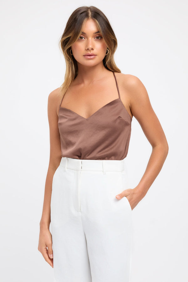 kookai Milan Cross Back Cami Coco