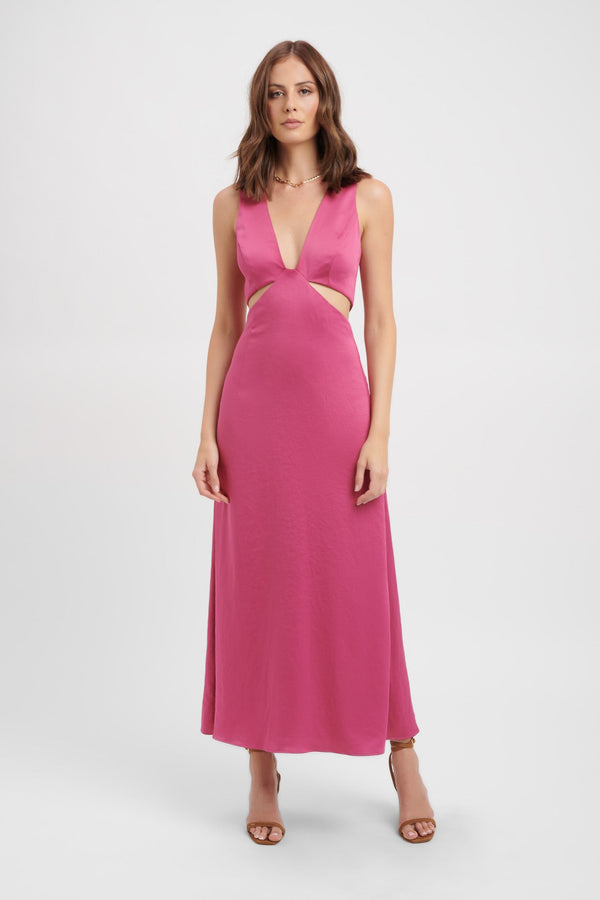 kookai Milan Cut Out Dress Dahlia
