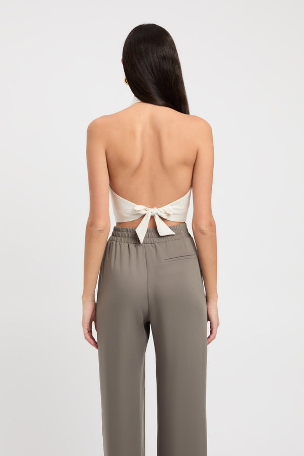 Kookai Milan Drape Top Ivory