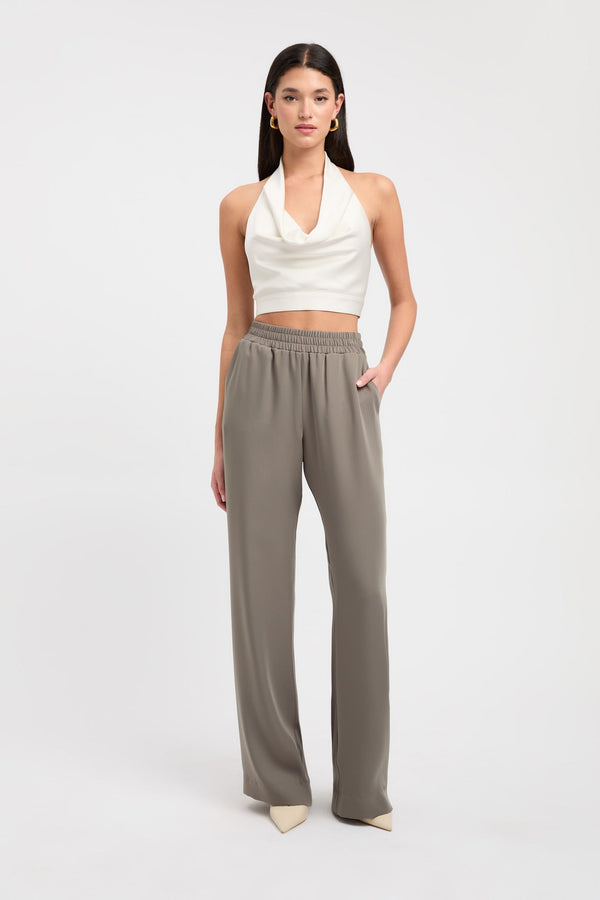 kookai Milan Drape Top Ivory