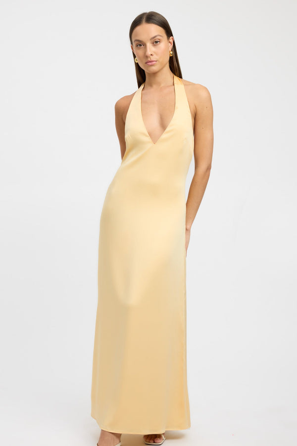 Kookai Milan Maxi Dress Butter Popcorn