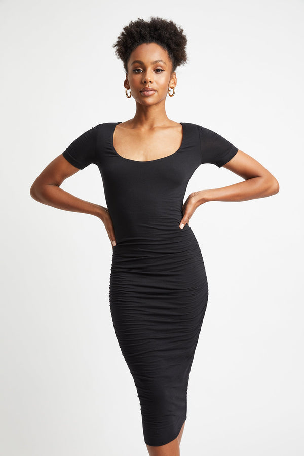 kookai Miley Midi Dress Black