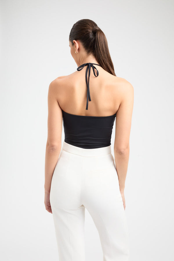 Kookai Mollie Halter Top Black