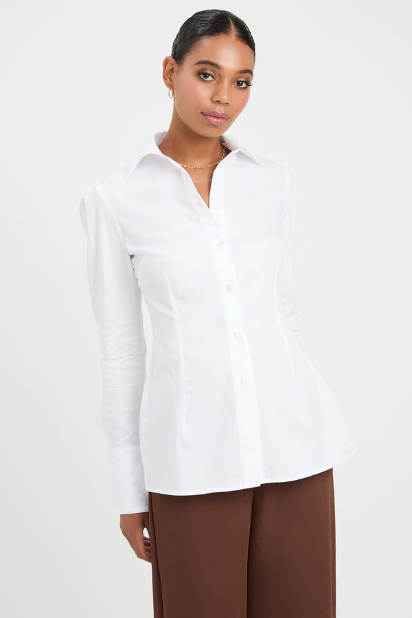Kookai Monaco Cut Out Shirt White
