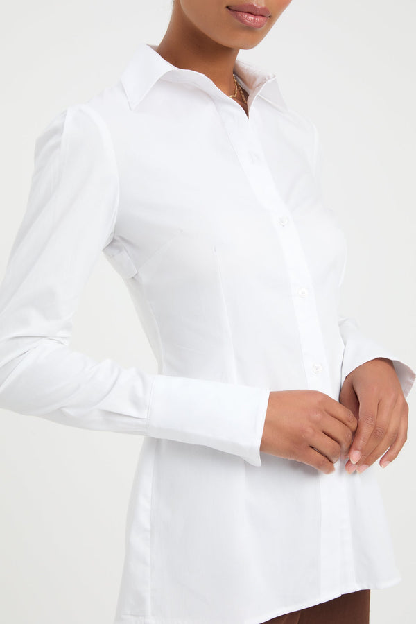 Kookai Monaco Cut Out Shirt White