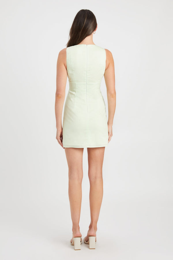 Kookai Monaco Mini Dress Lime Cream