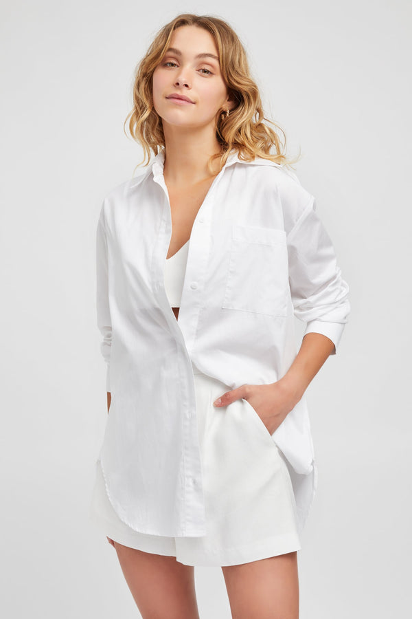 Kookai Monaco Oversized Shirt White