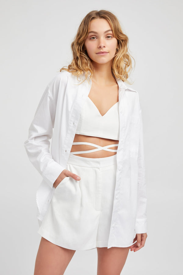 kookai Monaco Oversized Shirt White