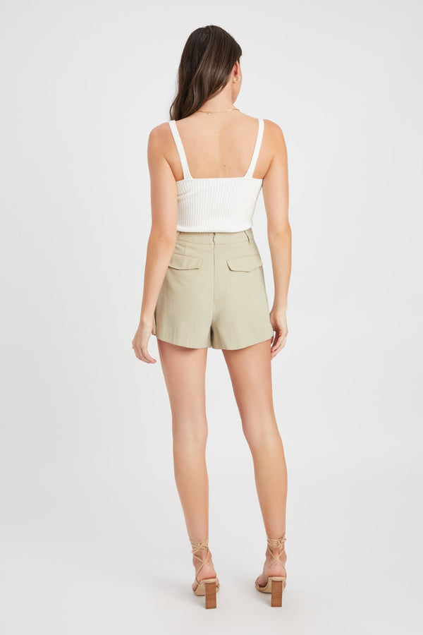 Kookai Montmartre Pocket Shorts Elm