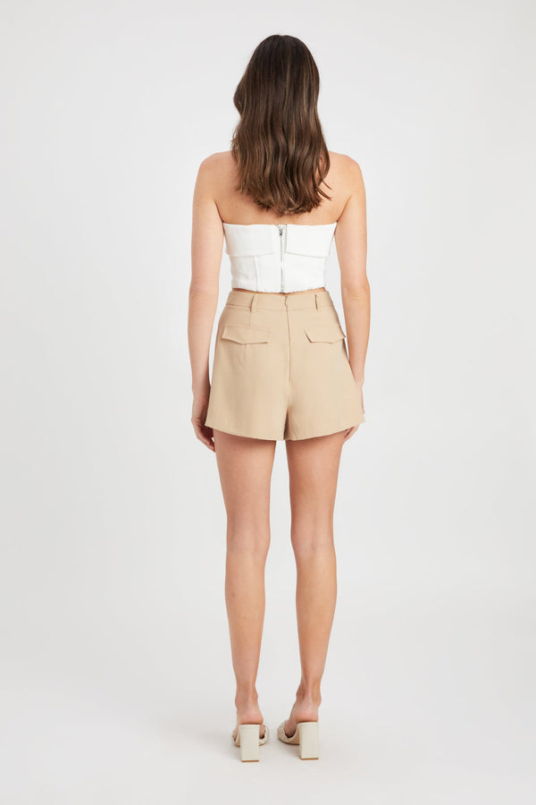 Kookai Montmartre Pocket Shorts Sand