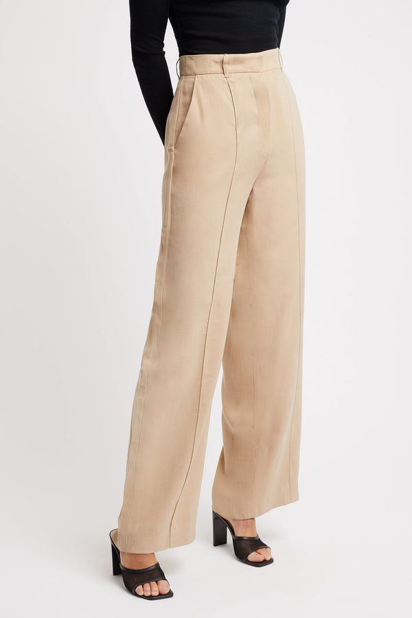 Kookai Montmartre Wide-Leg Pants Sand