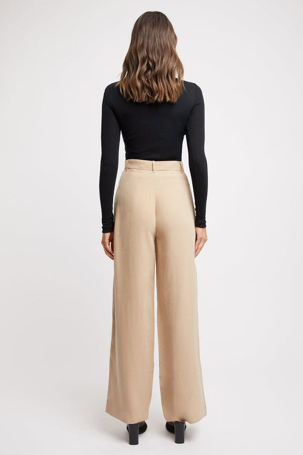 Kookai Montmartre Wide-Leg Pants Sand