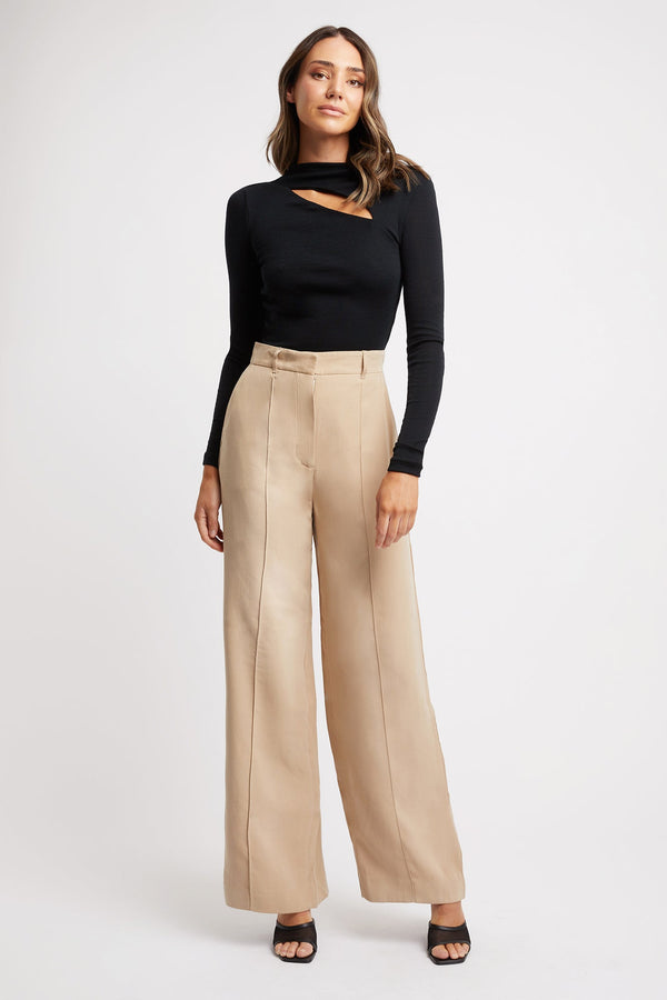 kookai Montmartre Wide-Leg Pants Sand