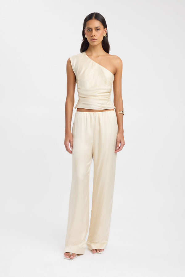 kookai Monty Gathered Pant Parchment