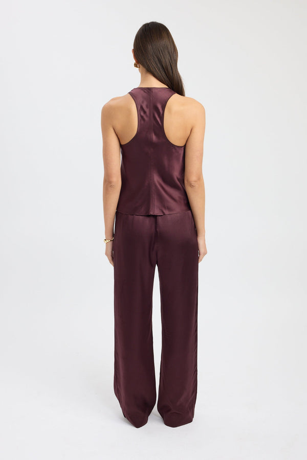 Kookai Monty Racer Top Mahogany
