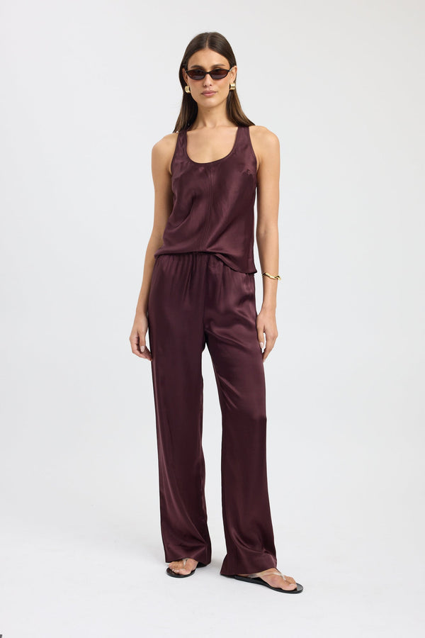 kookai Monty Racer Top Mahogany