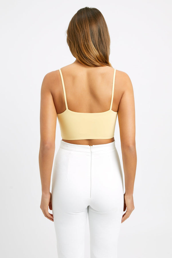 Kookai Mya Crop Top Lemon Zelous