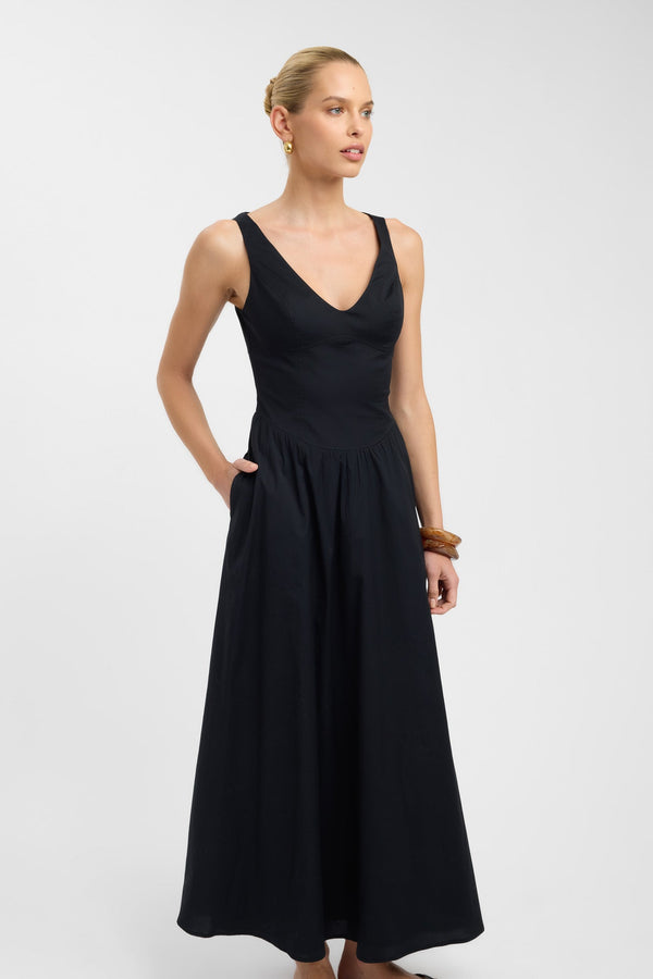 Kookai Naples Bodice Dress Black