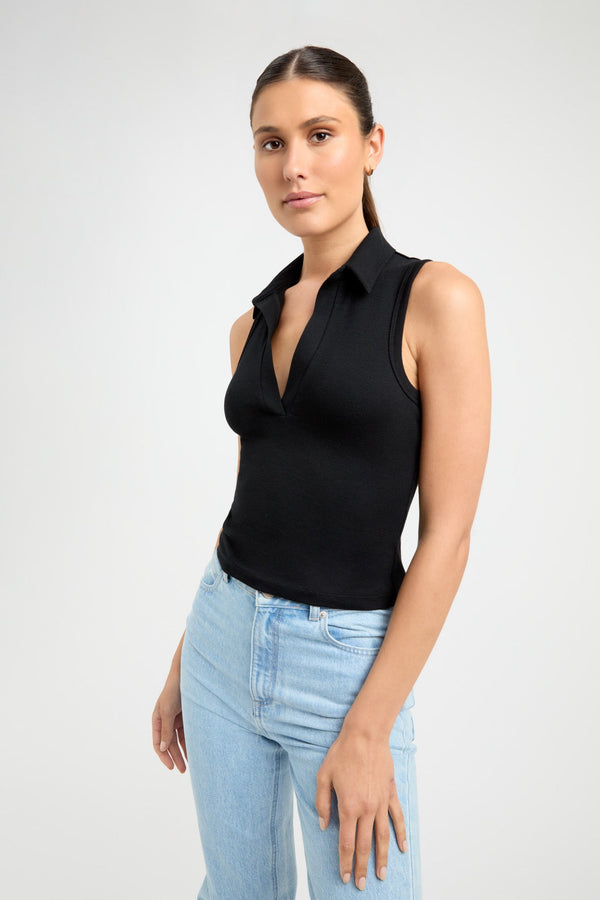 kookai Natalia Top Black