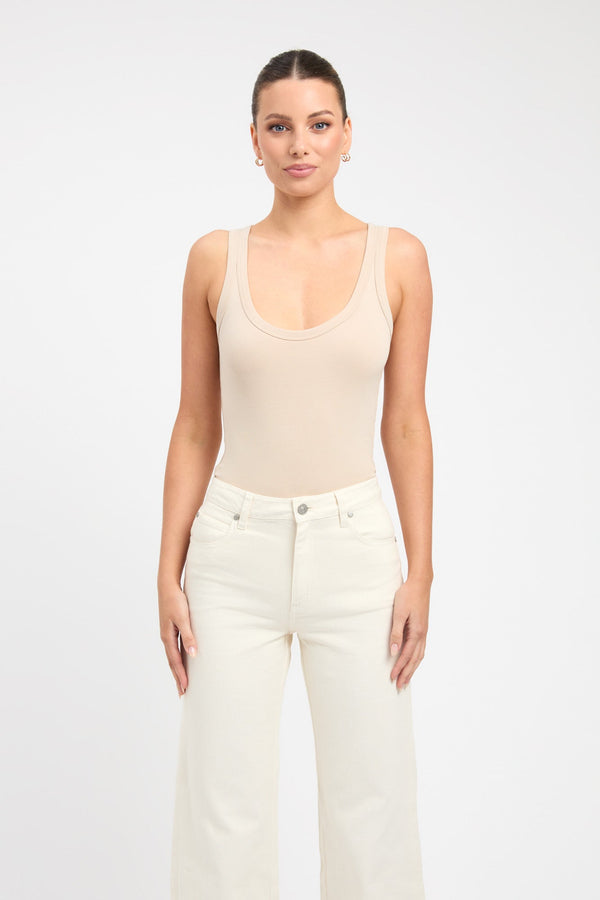 Kookai Ness Tank Smoke Beige