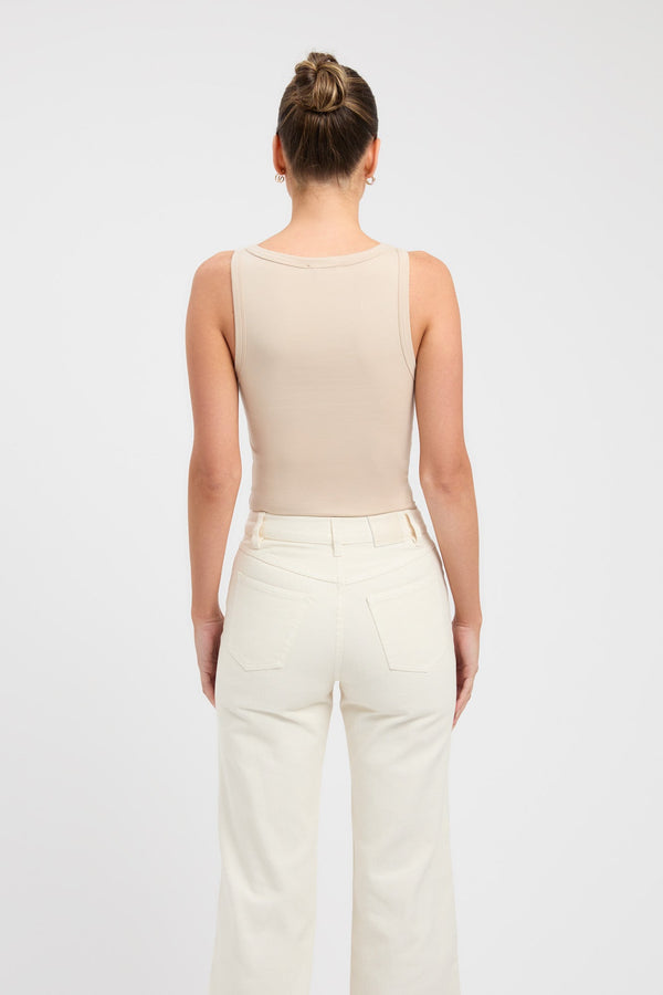 Kookai Ness Tank Smoke Beige