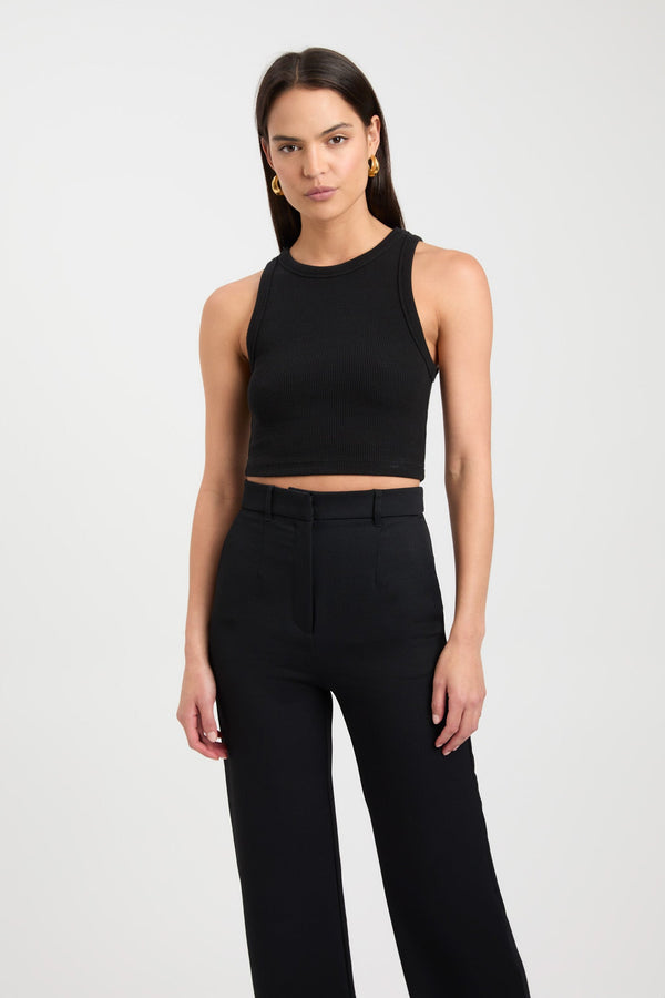 Kookai Newry Crop Black