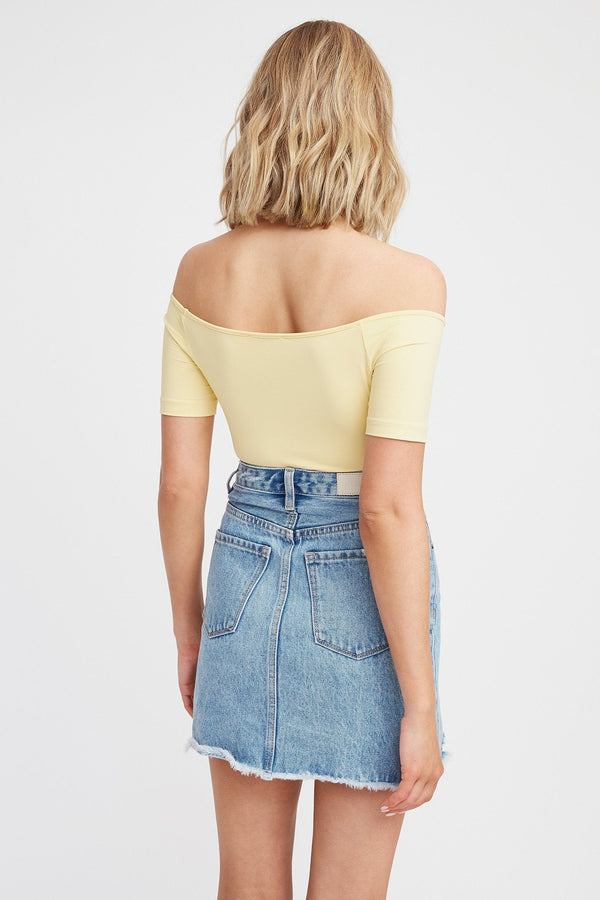 Kookai Nicole Top Lemon Zelous