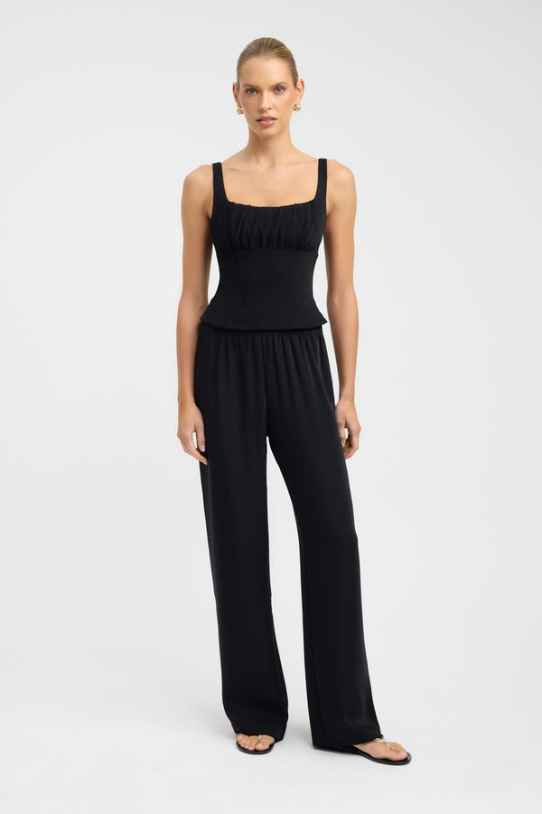 kookai Norway Gathered Top Black