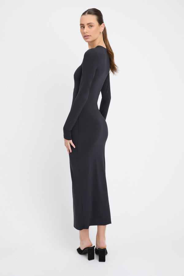 Kookai Odette Midi Dress Black