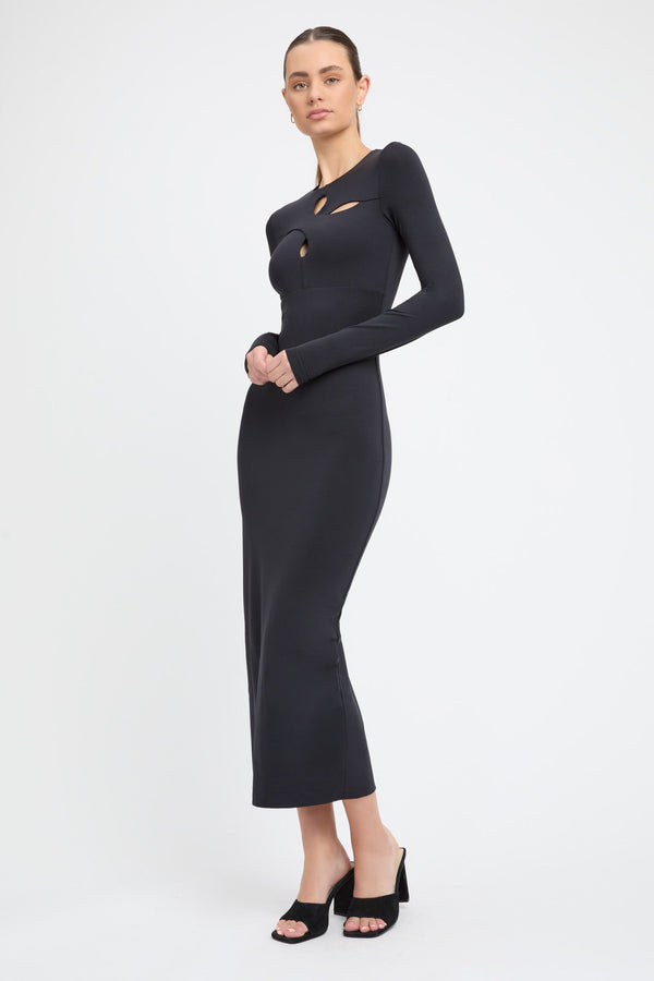 kookai Odette Midi Dress Black