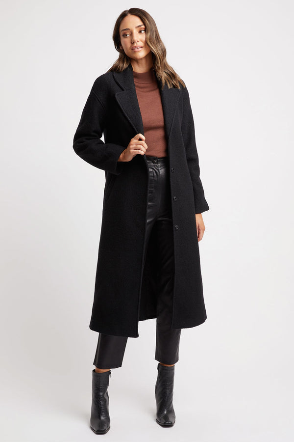 kookai Onassis Coat Black