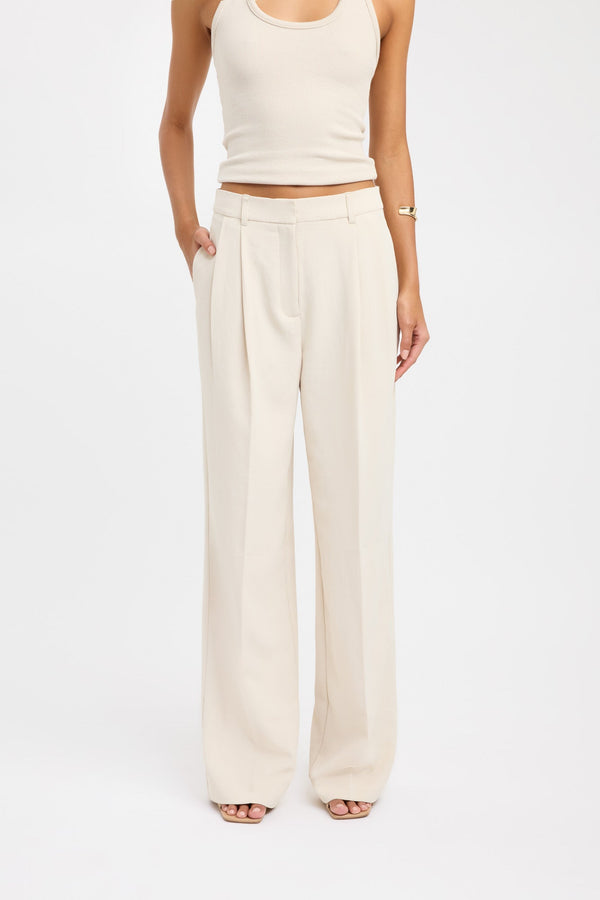 Kookai Opal Adjustable Pant Almond Milk