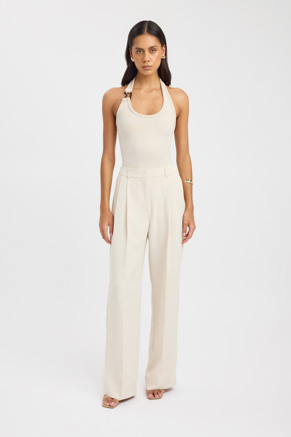 Kookai Opal Adjustable Pant Almond Milk