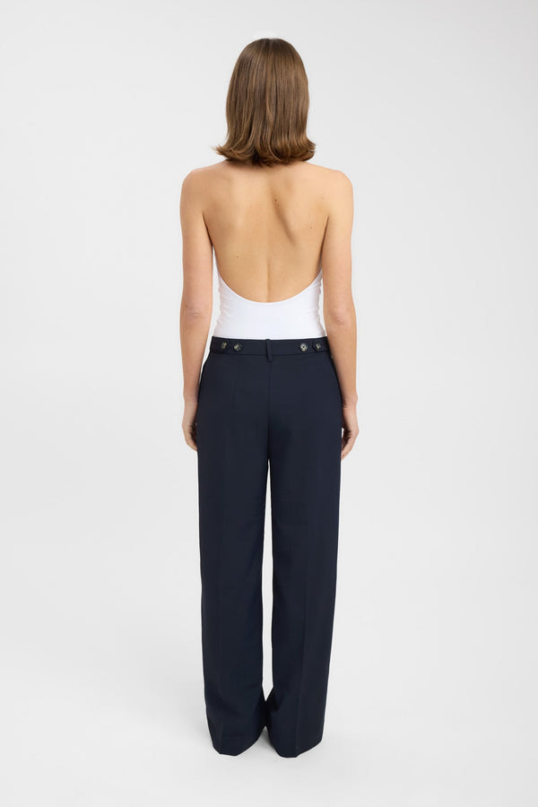 Kookai Opal Adjustable Pant Ink Blue