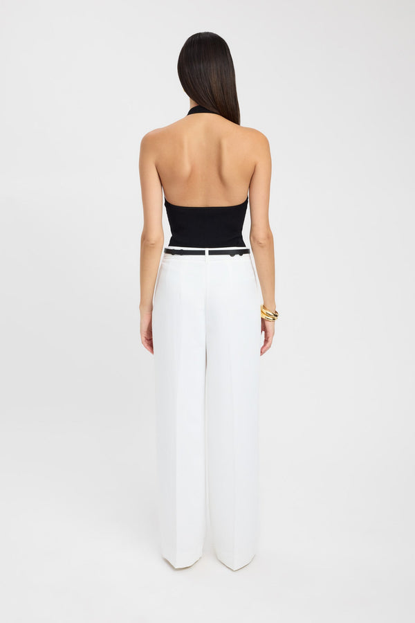 Kookai Opal Adjustable Pant Natural White
